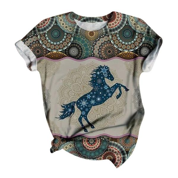 women's t-shirt horse printing t shirt summer women short sleeve leisure tee casual ladies 2021 vintage retro shirts plus size clothing, White
women's t-shirt horse printing t shirt summer women short sleeve leisure tee casual ladies 2021 vintage retro shirts plus size clothing, White