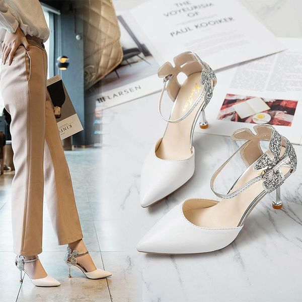 dress shoes 2021 women's spring fashion women pointed toe high heels ankle strap shallow thin pump ladies single, Black
dress shoes 2021 women's spring fashion women pointed toe high heels ankle strap shallow thin pump ladies single, Black