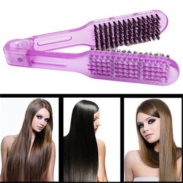 hairdressing hair comb nylon straightening double brushes v shape clamp not hurt styling tools diy home, Silver
hairdressing hair comb nylon straightening double brushes v shape clamp not hurt styling tools diy home, Silver