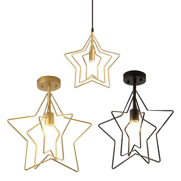 pendant lamps nordic creative pentagram light iron industrial aisle balcony black/champagne gold for restaurant bar ceiling lamp
pendant lamps nordic creative pentagram light iron industrial aisle balcony black/champagne gold for restaurant bar ceiling lamp