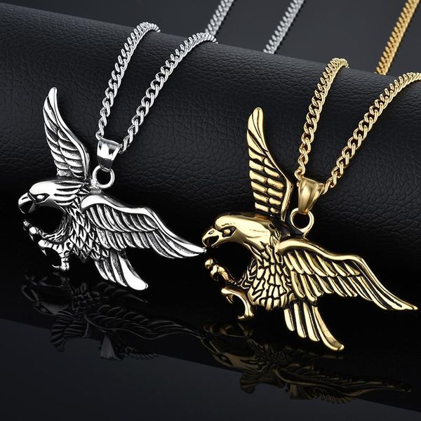 pendant necklaces eagle statement necklace & stainless steel men jewelry wholesale collares punk gold/silver color aigle chain
pendant necklaces eagle statement necklace & stainless steel men jewelry wholesale collares punk gold/silver color aigle chain