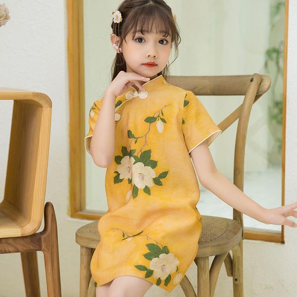 ethnic clothing fashion kids yellow printing chinese dress girls elegant traditional cheongsam halloween children qipao, Red
ethnic clothing fashion kids yellow printing chinese dress girls elegant traditional cheongsam halloween children qipao, Red