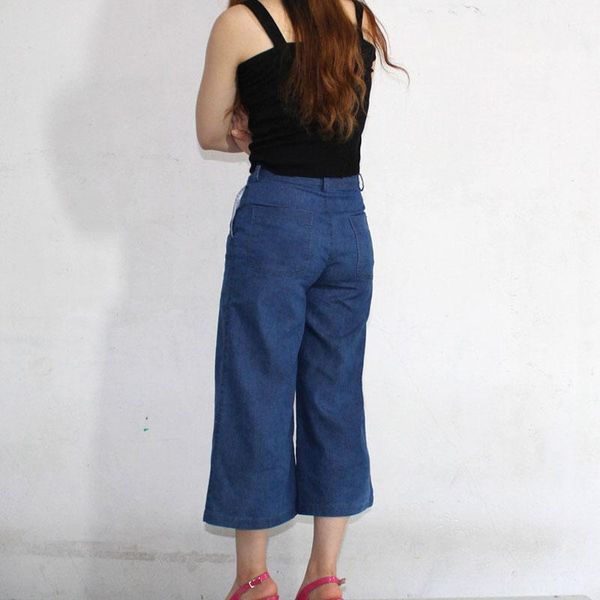 women's jeans women zipper open crotch vintage wide leg loose water washed high waist thin denim pants plus size f89, Blue
women's jeans women zipper open crotch vintage wide leg loose water washed high waist thin denim pants plus size f89, Blue