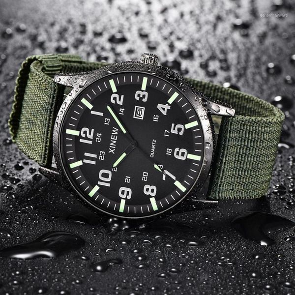 men boy round dial nylon strap band watch military canvas calendar army date quartz wrist waterproof relogio masculino q wristwatches, Slivery;brown
men boy round dial nylon strap band watch military canvas calendar army date quartz wrist waterproof relogio masculino q wristwatches, Slivery;brown