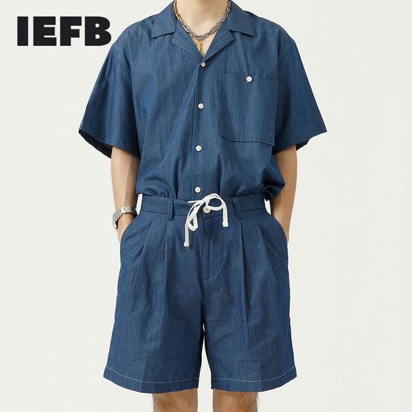 men's tracksuits iefb wear summer 2 pieces set korean fashion loose short sleeve shirt and drawstring shorts sold separately 2021 8022, Gray
men's tracksuits iefb wear summer 2 pieces set korean fashion loose short sleeve shirt and drawstring shorts sold separately 2021 8022, Gray