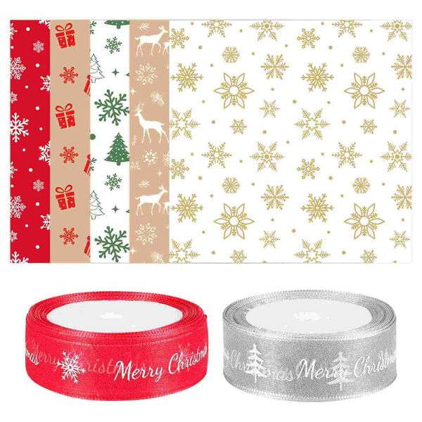gift wrap hemoton 50pcs christmas wrapping paper packing sheets tissue with 2 rolls decorative ribbons
gift wrap hemoton 50pcs christmas wrapping paper packing sheets tissue with 2 rolls decorative ribbons