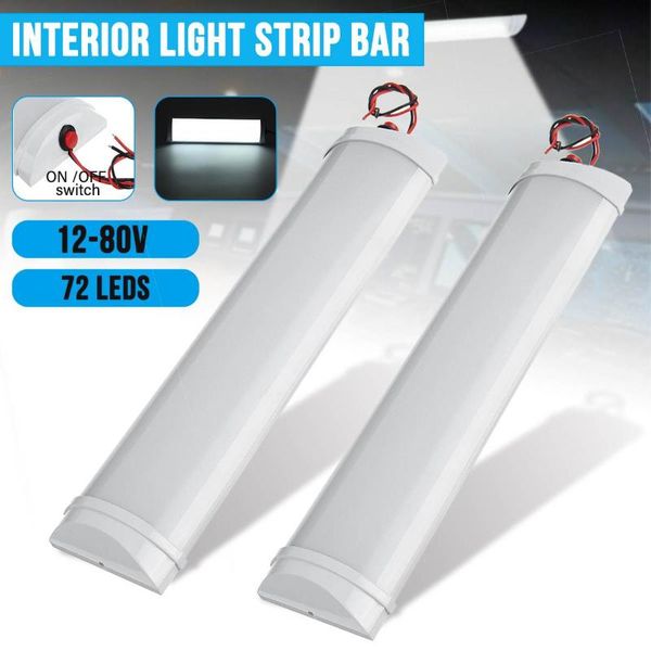 1/2pcs 12v 24v 72 led bar car interior light lamp strip on/off switch for van lorry truck camper caravan camping boat emergency lights
1/2pcs 12v 24v 72 led bar car interior light lamp strip on/off switch for van lorry truck camper caravan camping boat emergency lights