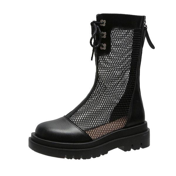sandals 2021 summer breathable all-match thick-soled boots ladies mesh hollow women's, Black
sandals 2021 summer breathable all-match thick-soled boots ladies mesh hollow women's, Black