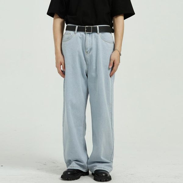 men spring korean style jeans simplicity trend straight pants 2021 denim blue button casual loose long men's
men spring korean style jeans simplicity trend straight pants 2021 denim blue button casual loose long men's