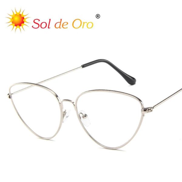 fashion sunglasses frames sol de oro cat eye flat glasses retro metal spectacle frame trendy wild men and women, Black
fashion sunglasses frames sol de oro cat eye flat glasses retro metal spectacle frame trendy wild men and women, Black
