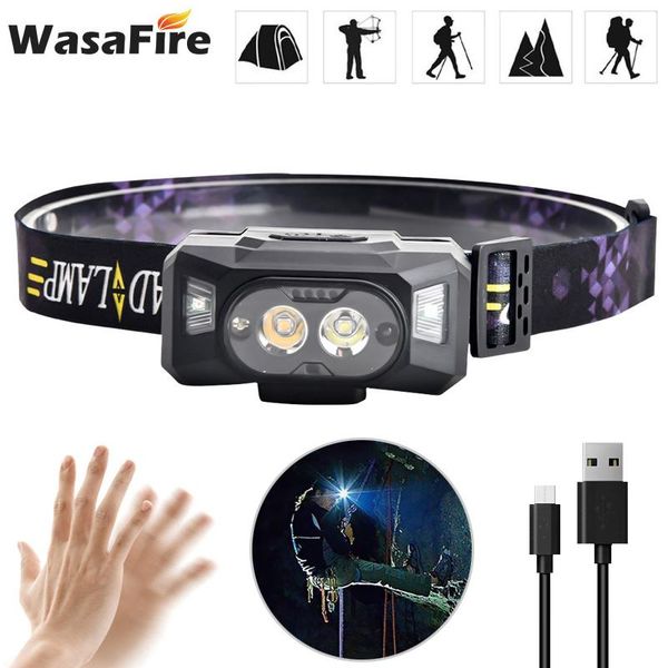 headlamps wasafire led dual light source white and yellow induction headlamp usb charger outdoor red warning
headlamps wasafire led dual light source white and yellow induction headlamp usb charger outdoor red warning