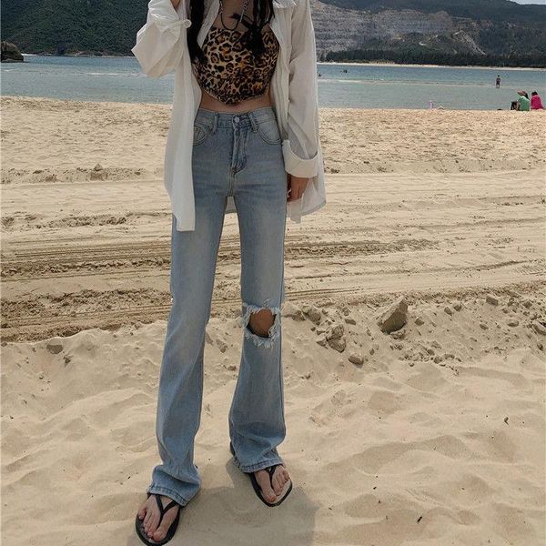 women's jeans summer high waist 2021 casual fashion harajuku wear blue streetwear cotton flared trousers hole ms pants
women's jeans summer high waist 2021 casual fashion harajuku wear blue streetwear cotton flared trousers hole ms pants