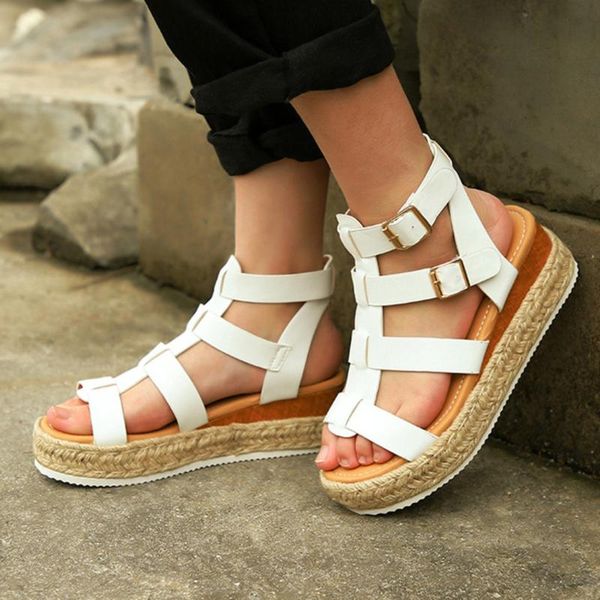 femmes sandales platform women peep toe sandals ankle multiple buckle flat heels lady shoes fashion, Black
femmes sandales platform women peep toe sandals ankle multiple buckle flat heels lady shoes fashion, Black