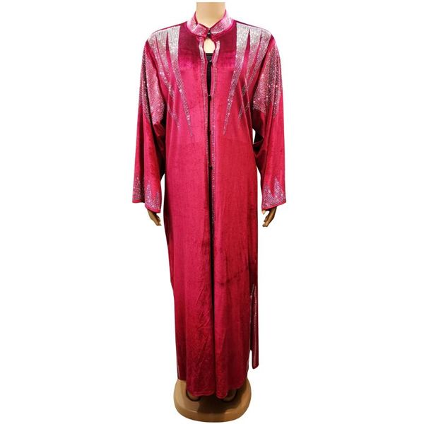 ethnic clothing muslim kaftan abaya dress women stand neck diamonds button pleuche coat elegant african plus size boubou without lining, Red
ethnic clothing muslim kaftan abaya dress women stand neck diamonds button pleuche coat elegant african plus size boubou without lining, Red