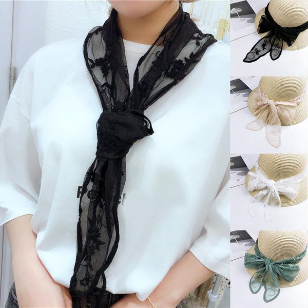 scarves hair tie decoration triangle scarf kerchiefs lace embroidery solid color neck black white flower, Blue;gray
scarves hair tie decoration triangle scarf kerchiefs lace embroidery solid color neck black white flower, Blue;gray