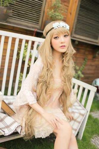 cosplay animation 1m wig female qi bangs cos100cm long curly hair golden wigs, Black
cosplay animation 1m wig female qi bangs cos100cm long curly hair golden wigs, Black