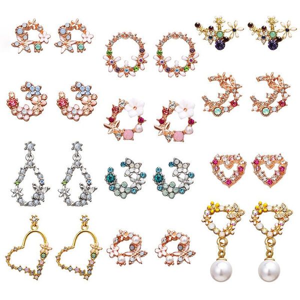 hoop & huggie 2021 korean colorful rhinestone wreath stud for women sweet flower shell small cirlce brincos gift earrings, Golden;silver
hoop & huggie 2021 korean colorful rhinestone wreath stud for women sweet flower shell small cirlce brincos gift earrings, Golden;silver