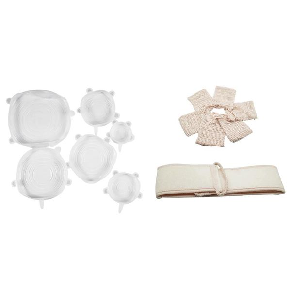 kitchen storage & organization 6 pcs stretch lids,silicone covers & 1 exfoliator natural sisal ramie mesh soap saver bag
kitchen storage & organization 6 pcs stretch lids,silicone covers & 1 exfoliator natural sisal ramie mesh soap saver bag