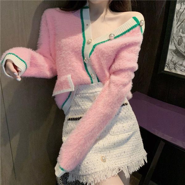women's tracksuits 2021 spring autumn two piece set women pink long sleeve knitted and mini bodycon skirt outfits suit soft outwear, Gray
women's tracksuits 2021 spring autumn two piece set women pink long sleeve knitted and mini bodycon skirt outfits suit soft outwear, Gray
