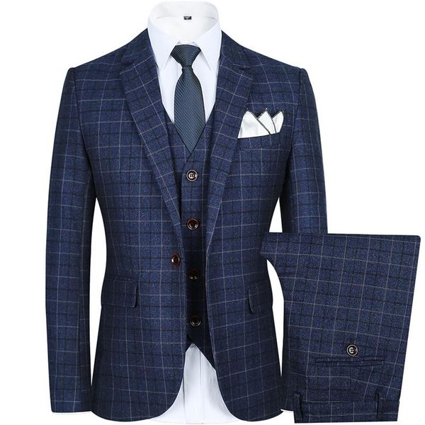 men's suits & blazers british style slim fit plaid large size 5xl 3 pieces set jas, White;black
men's suits & blazers british style slim fit plaid large size 5xl 3 pieces set jas, White;black