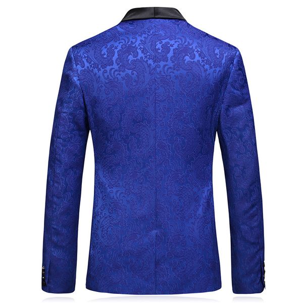 men's suits & blazers pyjtrl luxury royal blue man jacquard fine fit single suit shawl jacket classic lapel wedding banquet blazer qual, White;black
men's suits & blazers pyjtrl luxury royal blue man jacquard fine fit single suit shawl jacket classic lapel wedding banquet blazer qual, White;black