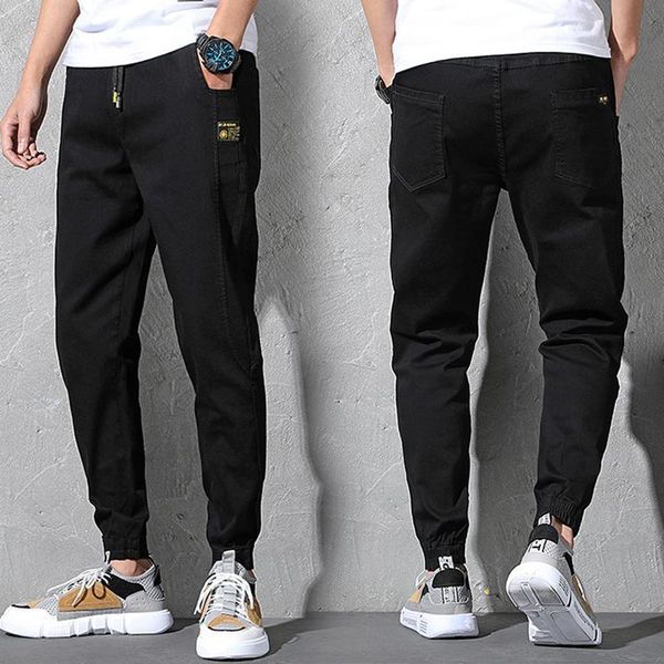 men's jeans classic overalls hip-hop casual jogging pants black and gray fashion street, Blue
men's jeans classic overalls hip-hop casual jogging pants black and gray fashion street, Blue
