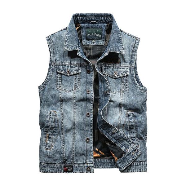men's jackets casual denim sleeveless jacket men spring autumn vintage mens cowboy vest male motorcycle jeans coat chaquetas hombre siz, Black;brown
men's jackets casual denim sleeveless jacket men spring autumn vintage mens cowboy vest male motorcycle jeans coat chaquetas hombre siz, Black;brown