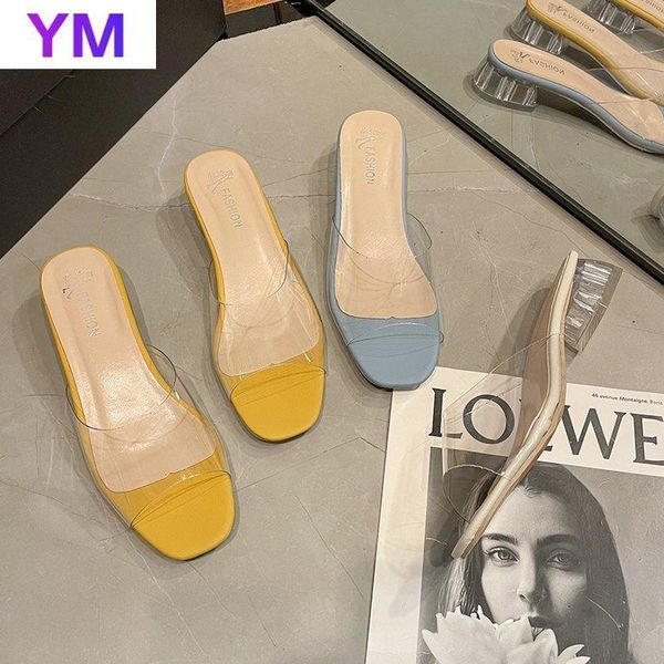 sandals women fashion summer pvc transparent heel slides female shoes square mules soft beach zapatillas casa mujer35-40, Black
sandals women fashion summer pvc transparent heel slides female shoes square mules soft beach zapatillas casa mujer35-40, Black
