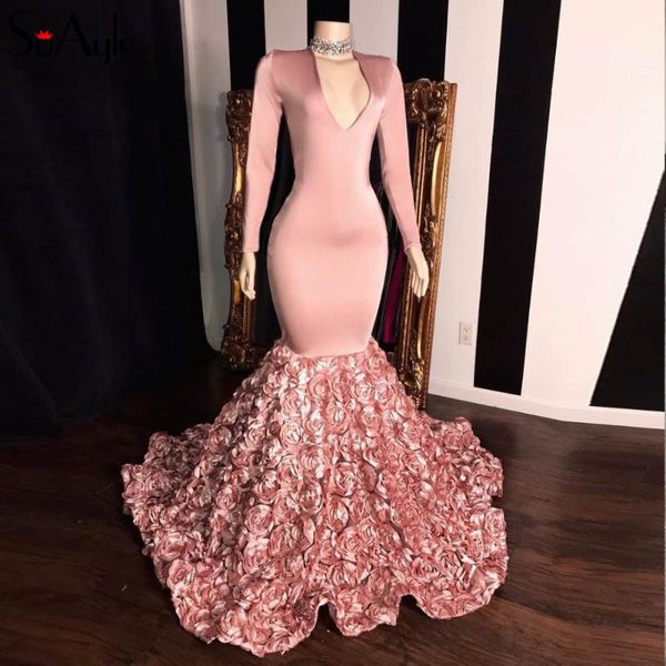 party dresses soayle long prom 2021 3d flowers train mermaid elasticity evening dress deep v-neck african women vestidos de gala, White;black
party dresses soayle long prom 2021 3d flowers train mermaid elasticity evening dress deep v-neck african women vestidos de gala, White;black