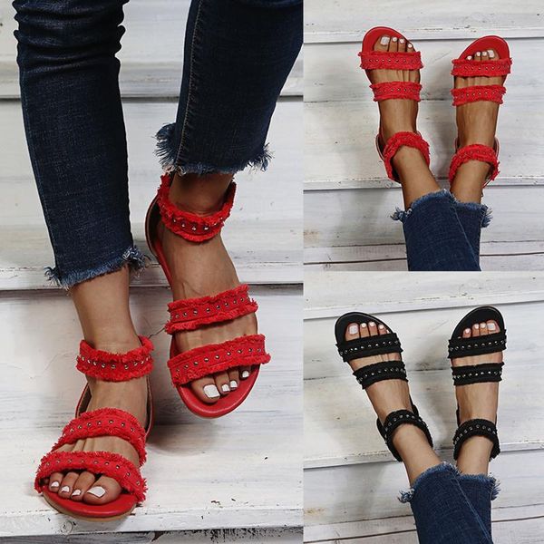 sandals women's 2021 fashion summer solid color flock zipper beach open toe breathable comfortable shoes sandalias, Black
sandals women's 2021 fashion summer solid color flock zipper beach open toe breathable comfortable shoes sandalias, Black