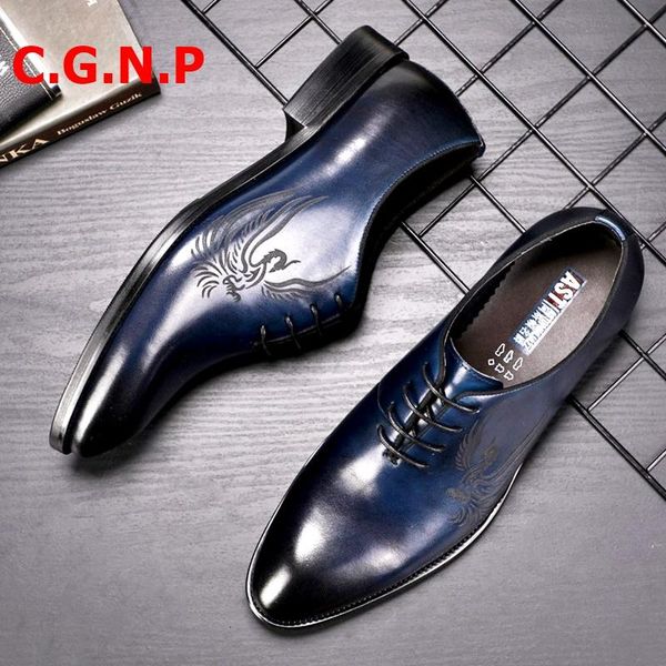 dress shoes c.g.n.p goodyear oxfords manual laser carving leather men real cow business formal lace-up, Black
dress shoes c.g.n.p goodyear oxfords manual laser carving leather men real cow business formal lace-up, Black