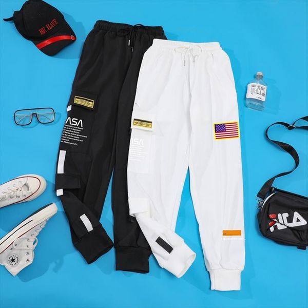 cargo usa flag printed streetwear women pant space trousers drawstring sweatpants jogger hip hop sport track, Black
cargo usa flag printed streetwear women pant space trousers drawstring sweatpants jogger hip hop sport track, Black