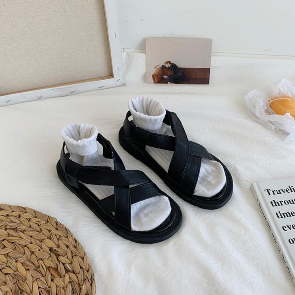 sandals female sandal all-match low-heeled shoes with strap 2021 women's cross girls fashion beige summer comfort rubber, Black
sandals female sandal all-match low-heeled shoes with strap 2021 women's cross girls fashion beige summer comfort rubber, Black