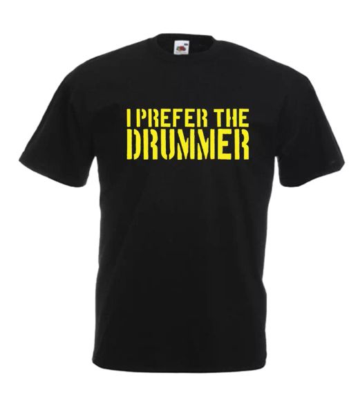 i prefer the drummer mens women funny t-shirt birthday christmas gift, White;black
i prefer the drummer mens women funny t-shirt birthday christmas gift, White;black