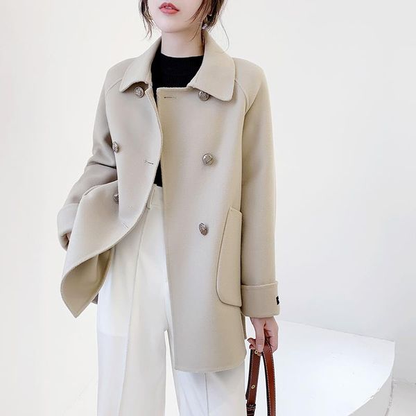 women's wool & blends 2021 women coat overcoat female autumn and winter fashion jacket outerwear clothing #66898, Black
women's wool & blends 2021 women coat overcoat female autumn and winter fashion jacket outerwear clothing #66898, Black