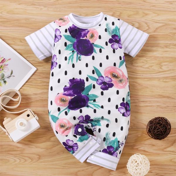 clothing sets polka dot born baby girls playsuit short sleeve floral printed rompers jumpsuit summer striped clothes, White
clothing sets polka dot born baby girls playsuit short sleeve floral printed rompers jumpsuit summer striped clothes, White
