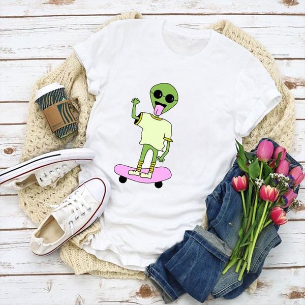 graphic clothing cute cartoon womens t shirts fashion summer clothes tee female, White
graphic clothing cute cartoon womens t shirts fashion summer clothes tee female, White