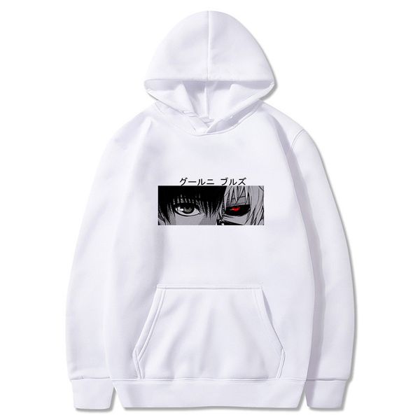 white tokyo ghoul kaneki ken eyes anime print pullover hoodie loose hip hop sweatshirt punk streetwear harajuku ladies hoodie, Black
white tokyo ghoul kaneki ken eyes anime print pullover hoodie loose hip hop sweatshirt punk streetwear harajuku ladies hoodie, Black