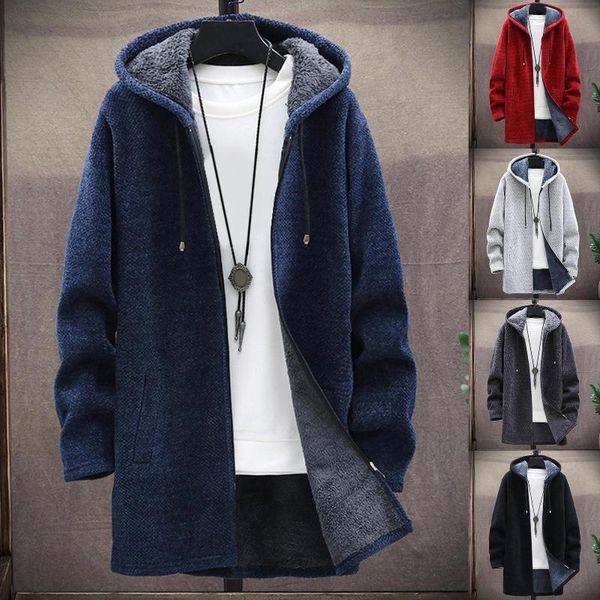 men's wool & blends winter warm jacket men coat casual knitted autumn long sleeve plush liner sweater zipper cardigan, Black
men's wool & blends winter warm jacket men coat casual knitted autumn long sleeve plush liner sweater zipper cardigan, Black