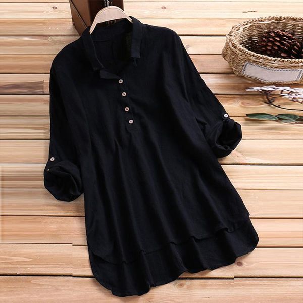 women's blouses & shirts women elegant solid color blouse casual linen button roll long sleeve v-neck shirt loose pullover blusas femme, White
women's blouses & shirts women elegant solid color blouse casual linen button roll long sleeve v-neck shirt loose pullover blusas femme, White