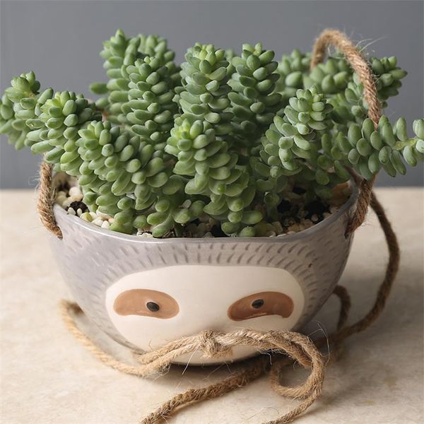 decorative objects & figurines ceramic plant hanger baskets flower pots holder balcony hanging decor knotted lifting rope home garden suppli
decorative objects & figurines ceramic plant hanger baskets flower pots holder balcony hanging decor knotted lifting rope home garden suppli