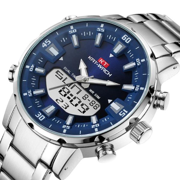 wristwatches 2021 kat-wach men wrist sports watches for 50m waterproof steel military quartz swim watch wristwatch relogio masculino, Slivery;brown
wristwatches 2021 kat-wach men wrist sports watches for 50m waterproof steel military quartz swim watch wristwatch relogio masculino, Slivery;brown