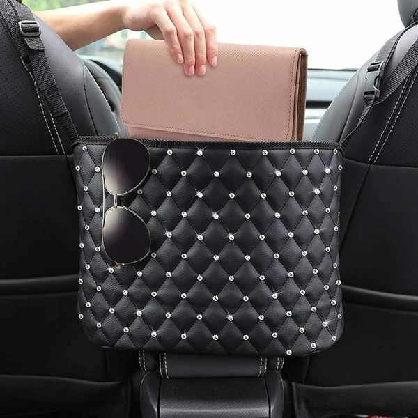 car organizer seat side storage bag rear hanger pocket diamond handbag pu leather back auto interior accessories
car organizer seat side storage bag rear hanger pocket diamond handbag pu leather back auto interior accessories