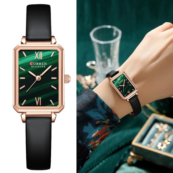 wristwatches curren watches for women rectangular quartz wristwatch with leather elegant light wrist's charm clock, Slivery;brown
wristwatches curren watches for women rectangular quartz wristwatch with leather elegant light wrist's charm clock, Slivery;brown