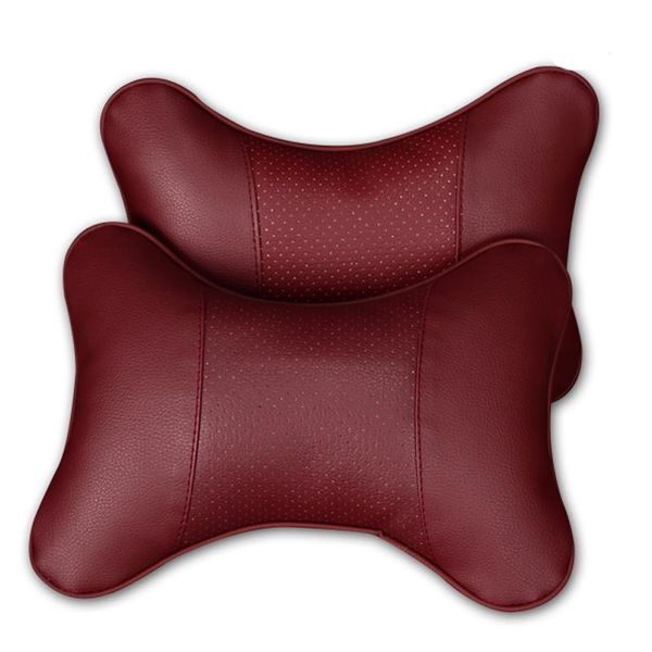 seat cushions 2pcs car neck pillow double-sided pu leather perforating design hole-digging headrest auto safety accessories
seat cushions 2pcs car neck pillow double-sided pu leather perforating design hole-digging headrest auto safety accessories