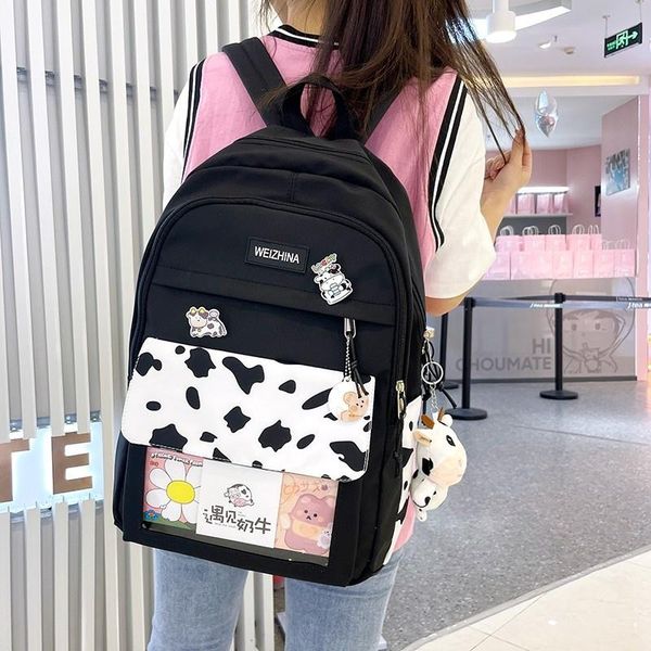 school bags cute fashion women backpack japanese cow pattern schools for girls high capacity waterproof travel
school bags cute fashion women backpack japanese cow pattern schools for girls high capacity waterproof travel