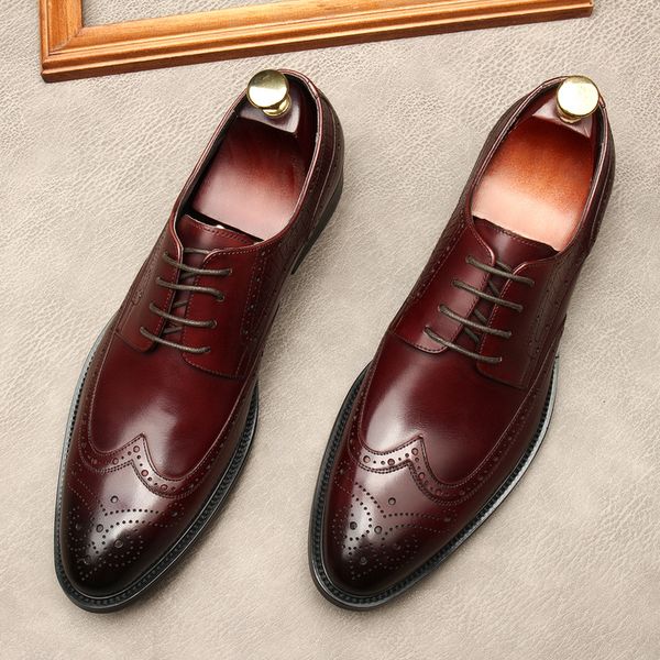 italian dress shoes for men genuine leather fashion wedding brogue pointed toe lace up business shoes formal black oxford shoes
italian dress shoes for men genuine leather fashion wedding brogue pointed toe lace up business shoes formal black oxford shoes