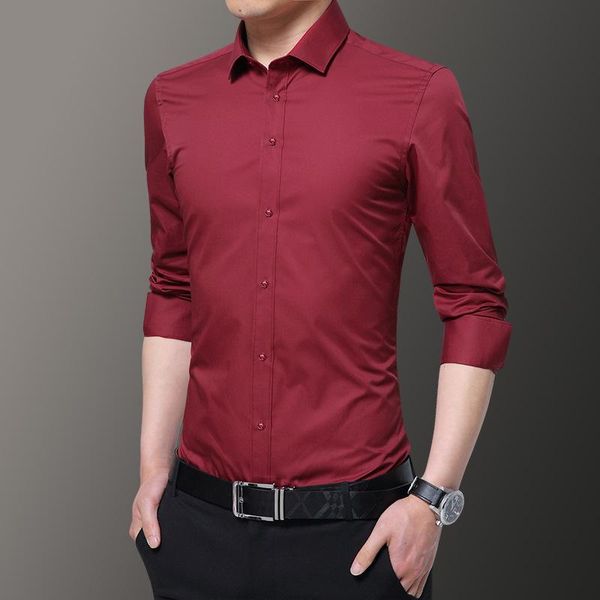 men's casual shirts 2021 long-sleeved shirt thin section youth four seasons solid color slim-fit business clothes, White;black
men's casual shirts 2021 long-sleeved shirt thin section youth four seasons solid color slim-fit business clothes, White;black
