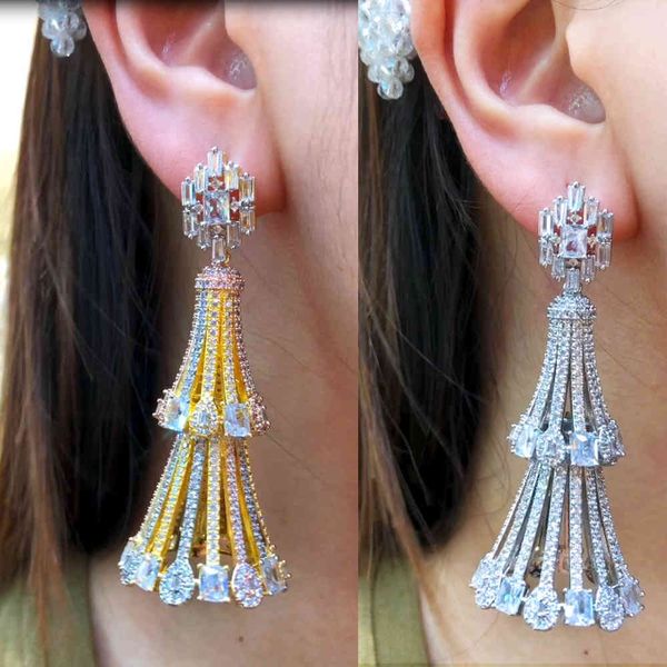 brand luxury trendy sparkly long dangle enthusiasm for women fashion wedding daily earring jewelry, Silver
brand luxury trendy sparkly long dangle enthusiasm for women fashion wedding daily earring jewelry, Silver