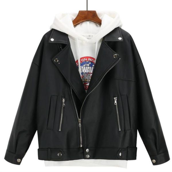 women's leather & faux 2021 arrival women autumn winter jacket oversized boyfriend korean style female coat outwear black bike
women's leather & faux 2021 arrival women autumn winter jacket oversized boyfriend korean style female coat outwear black bike